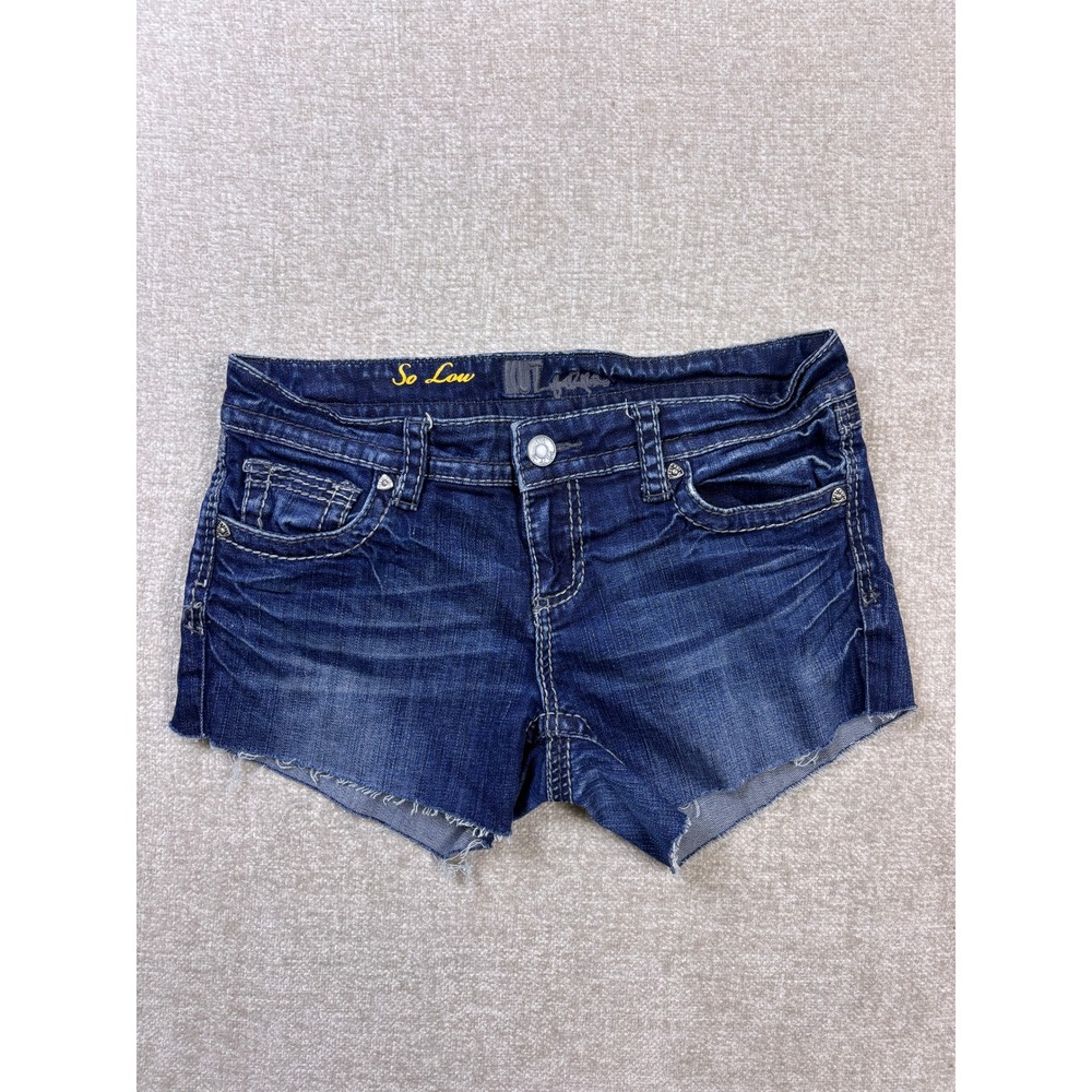 KUT from the Kloth So Low Dark Wash Cutoff Denim Shorts Size 8